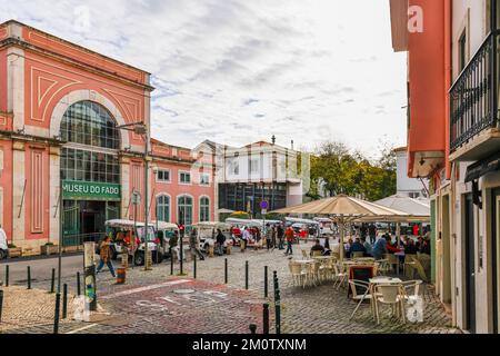 Gebäude des Fado-Museums in Alfama Stockfoto