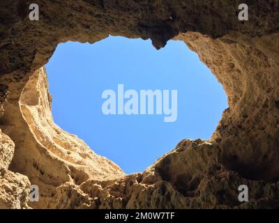 Höhle, Portugal, Algarve Stockfoto