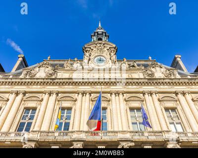 Hotel de Ville / Mairie / Rathaus - von Victor Laloux entworfene Touren, 1904 fertiggestellt - Indre-et-Loire (37), Frankreich. Stockfoto