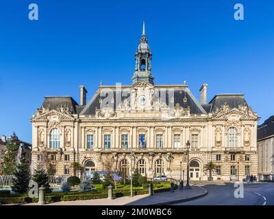 Hotel de Ville / Mairie / Rathaus - von Victor Laloux entworfene Touren, 1904 fertiggestellt - Indre-et-Loire (37), Frankreich. Stockfoto