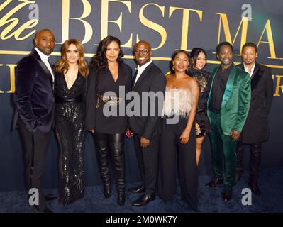 Los Angeles, Ca. 7.. Dezember 2022. Morris Chestnut, Terrence Howard, Taye Diggs, Harold Perrineau im Best man: The Final Chapters Premiere am 7. Dezember 2022 im Hollywood Athletic Club in Los Angeles, Kalifornien. Kredit: Koi Sojer/Snap N' U/Media Punch/Alamy Live News Stockfoto