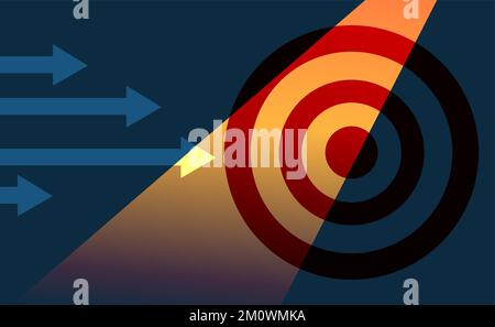 Booster Arrow Success Business Vector-Bild Stock Vektor