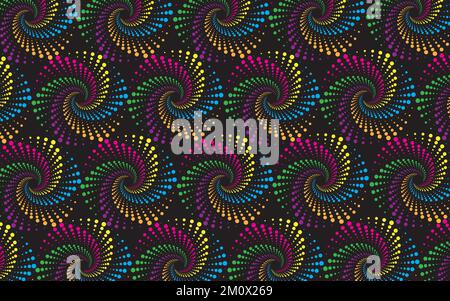 Abstraktes kreisförmiges geometrisches Muster-Vektordesign, abstrakte 3D-Illustration Stock Vektor