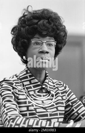 Shirley Anita Chisholm (1924-2005) amerikanische Politikerin, die 1968 als erste schwarze Frau in den Kongress der Vereinigten Staaten gewählt wurde. Stockfoto