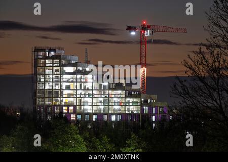 Springwell Gardens Apartments im Bau im Stadtzentrum von Leeds Stockfoto