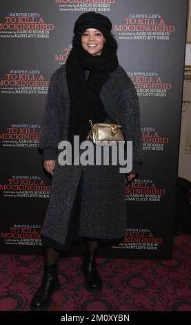 Lydia West nimmt an einer Aufführung von To Kill A Mockingbird im Gielgud Theatre in London Teil, wo Matthew Modine die Rolle von Atticus Finch übernommen hat. Foto: Donnerstag, 8. Dezember 2022. Stockfoto