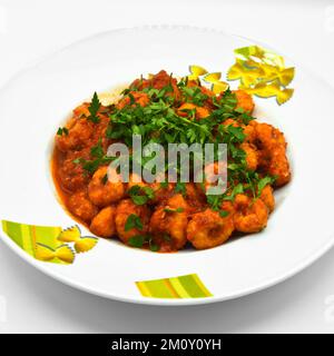Fellah Fleischbällchen mit hausgemachter Petersilie aus traditionellen türkischen Gerichten mit einer schönen Präsentation Stockfoto