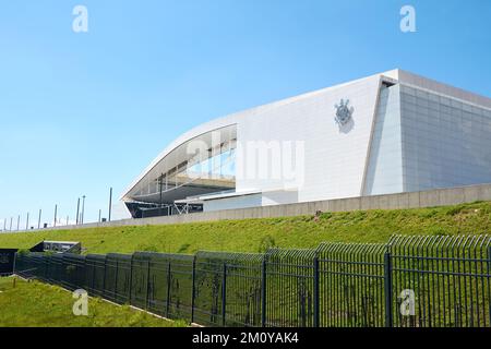 Arena Corinthians in Itaquera. Die Arena ist das neue Stadion des Sportclubs Corinthians Paulista Stockfoto