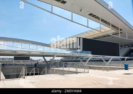 Arena Corinthians in Itaquera. Die Arena ist das neue Stadion des Sportclubs Corinthians Paulista Stockfoto