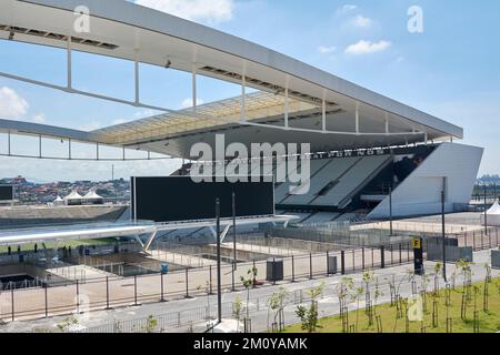 Arena Corinthians in Itaquera. Die Arena ist das neue Stadion des Sportclubs Corinthians Paulista Stockfoto
