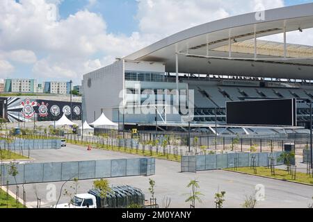 Arena Corinthians in Itaquera. Die Arena ist das neue Stadion des Sportclubs Corinthians Paulista Stockfoto