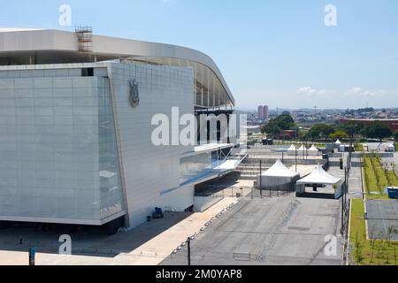 Arena Corinthians in Itaquera. Die Arena ist das neue Stadion des Sportclubs Corinthians Paulista Stockfoto