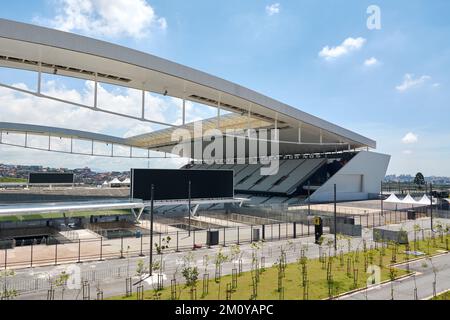 Arena Corinthians in Itaquera. Die Arena ist das neue Stadion des Sportclubs Corinthians Paulista Stockfoto