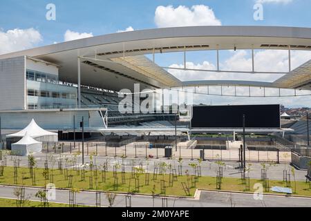 Arena Corinthians in Itaquera. Die Arena ist das neue Stadion des Sportclubs Corinthians Paulista Stockfoto