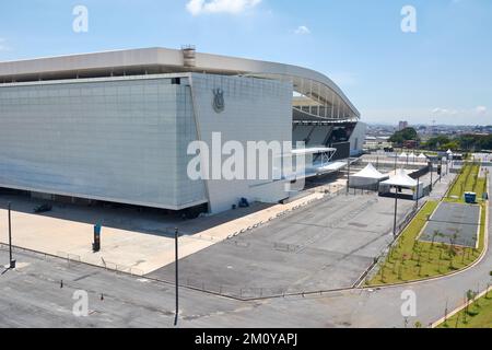 Arena Corinthians in Itaquera. Die Arena ist das neue Stadion des Sportclubs Corinthians Paulista Stockfoto