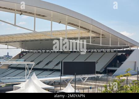 Arena Corinthians in Itaquera. Die Arena ist das neue Stadion des Sportclubs Corinthians Paulista Stockfoto