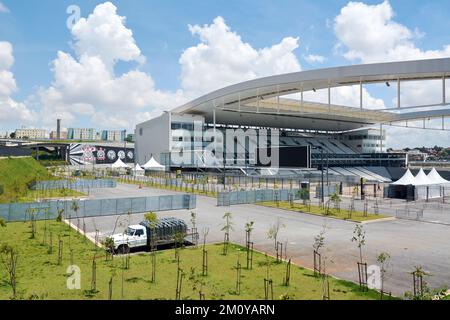 Arena Corinthians in Itaquera. Die Arena ist das neue Stadion des Sportclubs Corinthians Paulista Stockfoto