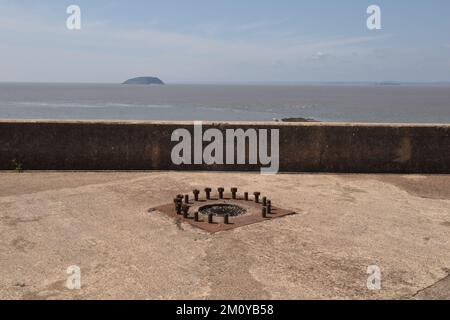 Palmerston Fort, Brean Down, Somerset, England, Großbritannien Stockfoto