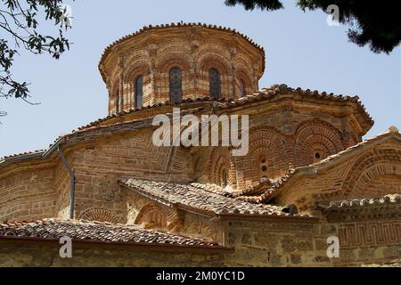 Meteory, Μετέωρα, Meteora, Grecja, Griechenland, Griechenland; Μεγάλο Μετέωρο; Kloster des Großen Meteorons; Wielki Meteor klasztor Przemienia Pańskiego Stockfoto