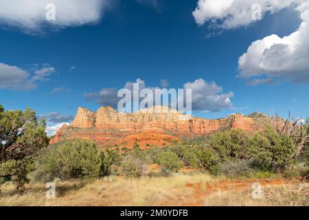 Rote Felsformation, Steilhang, östlich von Sedona, AZ, USA, Oktober, von Dominique Braud/Dembinsky Photo Assoc Stockfoto