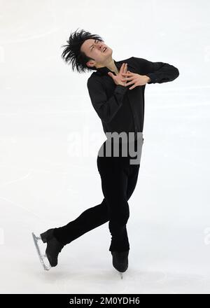 Turin, Italien, 8.. Dezember 2022. SOTA Yamamoto aus Japan tritt im Men's Short Program in Palavela, Turin auf. Foto: 8.. Dezember 2022. Der Bildausdruck sollte lauten: Jonathan Moscrop/Sportimage Stockfoto