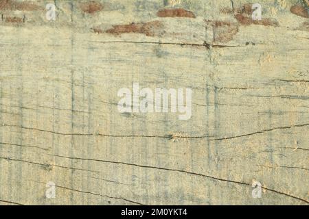 Grunge Hintergrund. Abblätternde Farbe auf einem alten Holzfußboden. Stockfoto
