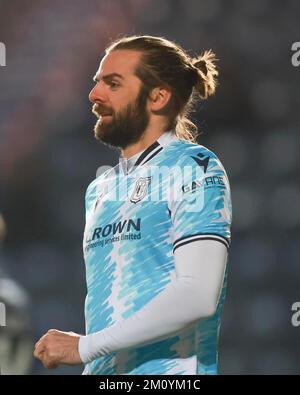 Falkirk Stadium, Falkirk, Stirlingshire, Schottland: 8.. Dezember 2022; SPFL Trust Trophy Football, Falkirk versus Dundee; Cillian Sheridan aus Dundee Stockfoto