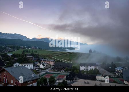 Panorama Villard de lans, Vercors - Frankreich Stockfoto