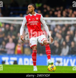 06. November 2022 - Chelsea/Arsenal - Premier League - Stamford Bridge Gabriel Magalhaes von Arsenal während des Premier League-Spiels auf der Stamford Bridge. Bild : Mark Pain / Alamy Stockfoto