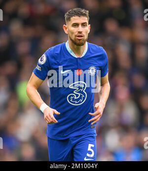 06. November 2022 - Chelsea gegen Arsenal - Premier League - Stamford Bridge Chelsea's Jorginho während des Premier League-Spiels auf der Stamford Bridge. Bild : Mark Pain / Alamy Stockfoto