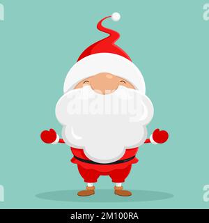 Der Weihnachtsmann. Cartoon-Style. Vektordarstellung. Stock Vektor