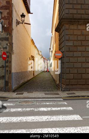 Altstadt in San Cristobal de la Laguna, Teneriffa. Stockfoto