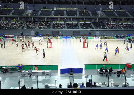 Musashino Forest Sport Plaza, Tokio, Japan. 9.. Dezember 2022. Allgemeine Ansicht, 9. DEZEMBER 2022 - Volleyball : 2022 Alle Japan Männer & Frauen Volleyball Championships (Emperor's Cup & Empress's Cup) auf Musashino Forest Sport Plaza, Tokio, Japan. Kredit: Naoki Nishimura/AFLO SPORT/Alamy Live News Stockfoto