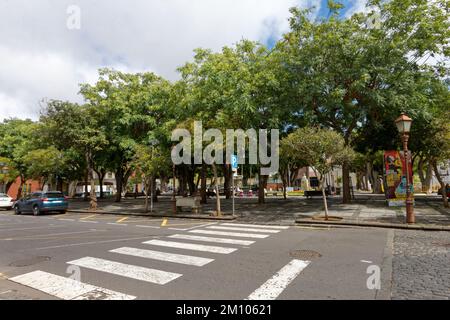 Altstadt in San Cristobal de la Laguna, Teneriffa. Stockfoto