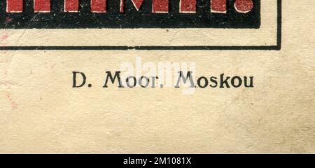 Der Kosaken, zu wem gehörst du? Mit uns oder mit ihnen?“ (Russisch: Казак, ты с кем? С нами или с ними?) Poster von Dmitry Moor, erstmals 1920 in der UdSSR veröffentlicht. Stockfoto