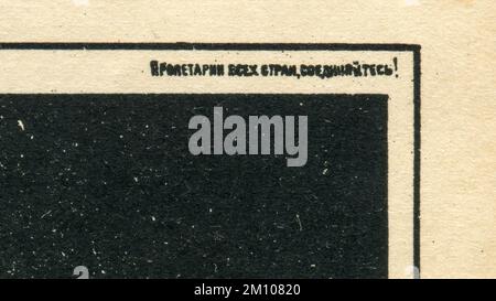 Der Kosaken, zu wem gehörst du? Mit uns oder mit ihnen?“ (Russisch: Казак, ты с кем? С нами или с ними?) Poster von Dmitry Moor, erstmals 1920 in der UdSSR veröffentlicht. Stockfoto