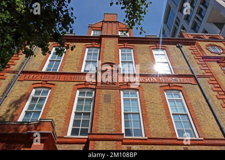 Elizabeth Garrett Anderson and Obstetric Hospital, 1866, jetzt besetzt von Unison Union, 130 Euston Rd, London, England, Vereinigtes Königreich, NW1 2AY Stockfoto