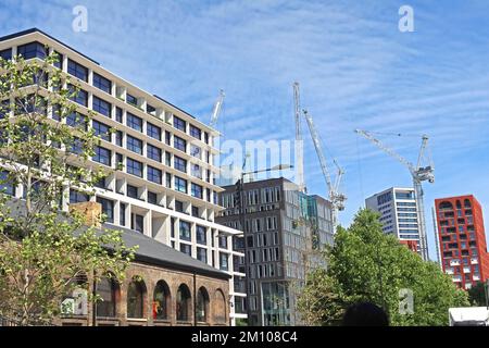 Handyside St, Coaldrop Yard, Kings Cross Entwicklung, Einzelhandel, Unterhaltung, Geschäfte, Geschäfte , London, England, UK, N1C 4DH Stockfoto