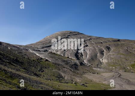 Blick auf das Monte Perdido-Massiv und das Anisclo-Tal im Ordesa-Nationalpark, Pyrenäen, Huesca, Aragon, Spanien Stockfoto