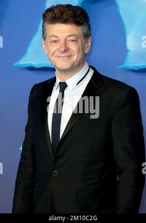 06. Dezember 2022 - London, England, Großbritannien - Andy Serkis nimmt an Avatar: The Water World Premiere, Odeon Luxe West End Teil Stockfoto