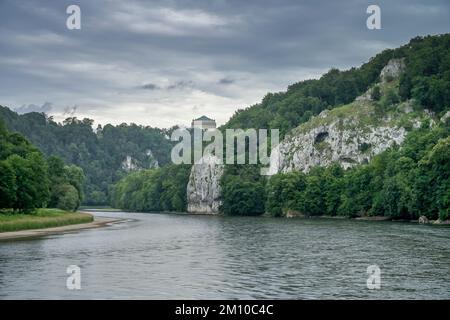 Donaudurchbruch bei Weltenburg, Bayern, Deutschland Stockfoto