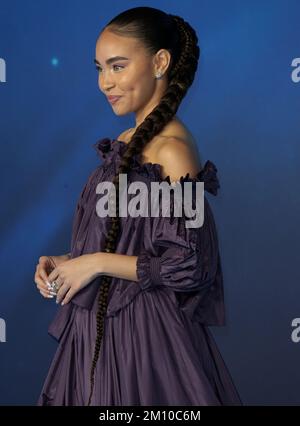 06. Dezember 2022 - London, England, Großbritannien - Bailey Bass nimmt an Avatar: The Water World Premiere, Odeon Luxe West End Teil Stockfoto