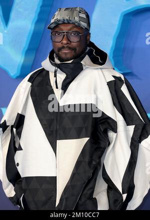 06. Dezember 2022 - London, England, Großbritannien - will.i.am auf der Avatar: The Water World Premiere, Odeon Luxe West End Stockfoto