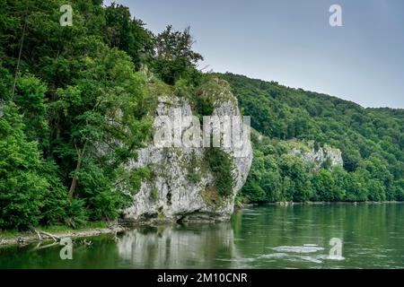 Donaudurchbruch bei Weltenburg, Bayern, Deutschland Stockfoto