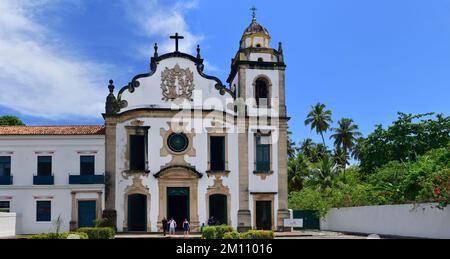 Fassade der Kirche und des Klosters von Sao Bento. Olinda, Brasilien Stockfoto