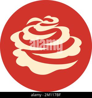 Abstraktes Design des Rosenlogos Stock Vektor