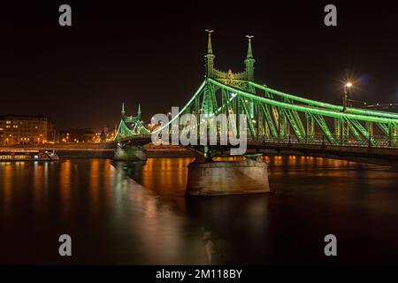 Freiheitsbrücke, Budapest, Ungarn Stockfoto