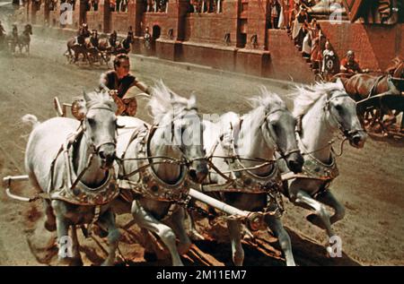 Ben-Hur-Wagenrennen Stockfoto