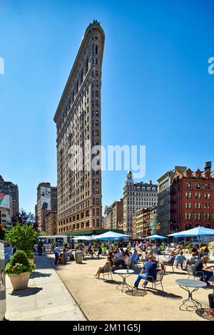 New York. Manhattan. Vereinigte Staaten. Das Flatiron-Gebäude Stockfoto