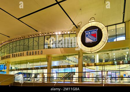 New York. Manhattan. Vereinigte Staaten. Der Madison Square Garden Stockfoto